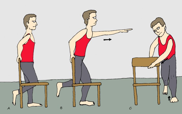 Ejercicio para mejora del equilibrio estático y dinámico