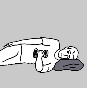 Rotaciones tumbado con peso abajo